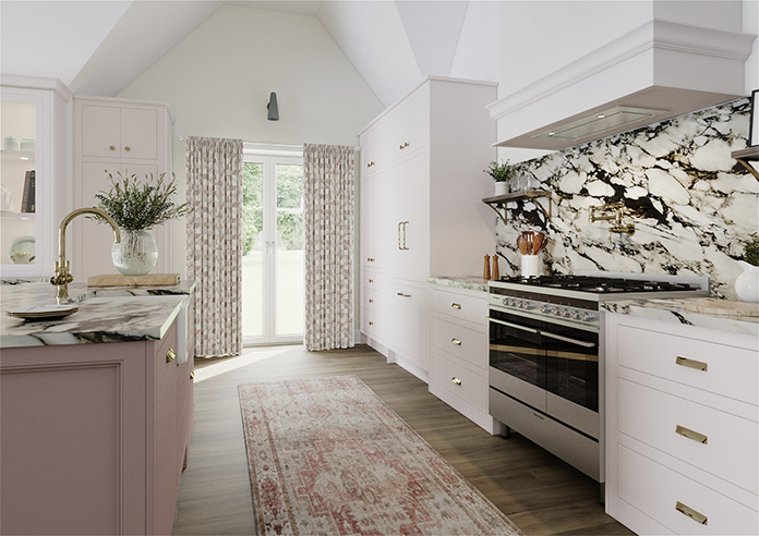 Mosaic Tile, Sweetheart - Made to Measure Curtains - Image 7